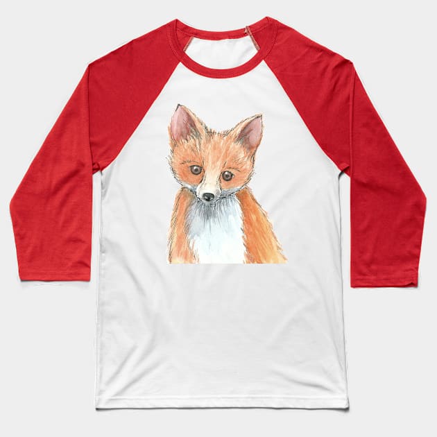 Little fox Baseball T-Shirt by Keen_On_Colors